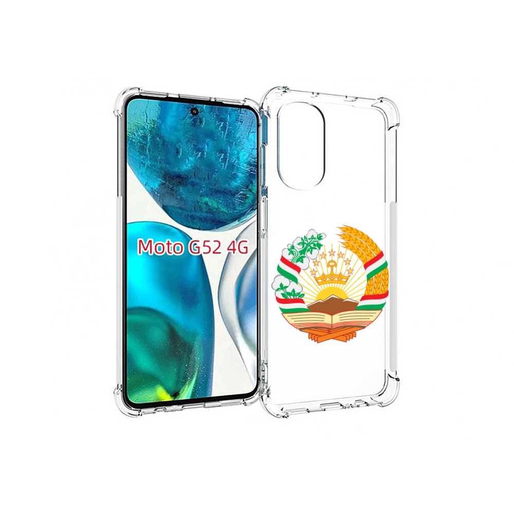 

Чехол MyPads герб-таджикистана для Motorola Moto G82 / Moto G52, Прозрачный, Tocco
