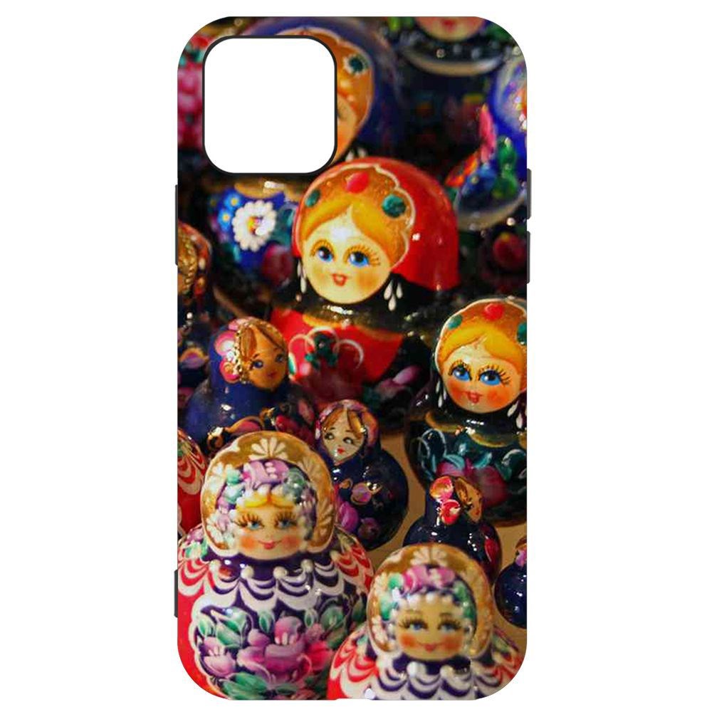 

Чехол-накладка Krutoff Soft Case Матрешка для iPhone 11 Pro, Черный