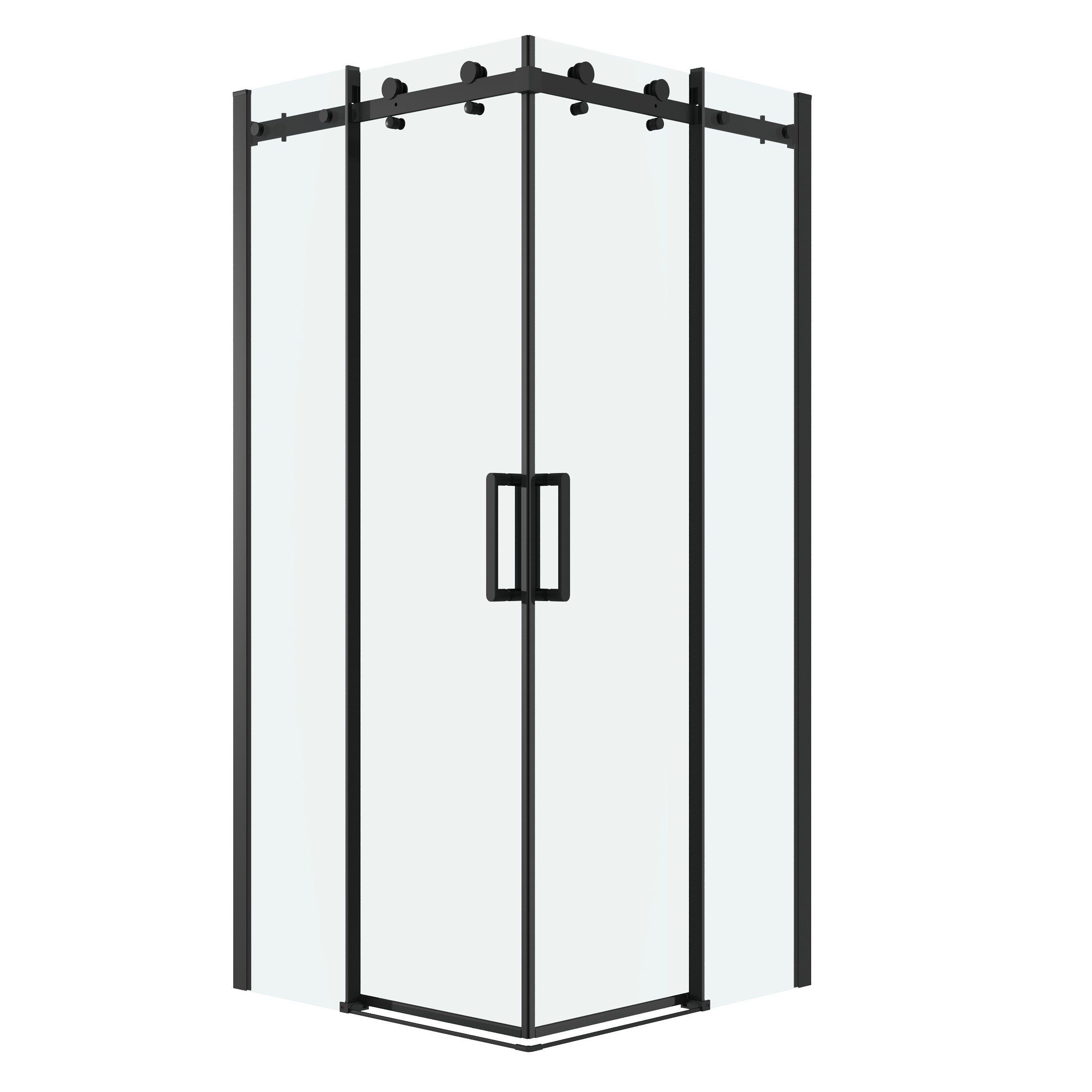 

Душевой уголок Grossman 300.K33.04.1010.21.00 Classic (100*100*195) черный матовый, 300.K33.04.1010.21.00 Classic (100*100*195) квадрат,раздвижн,черн.мат, стекло прозрачное 2 места