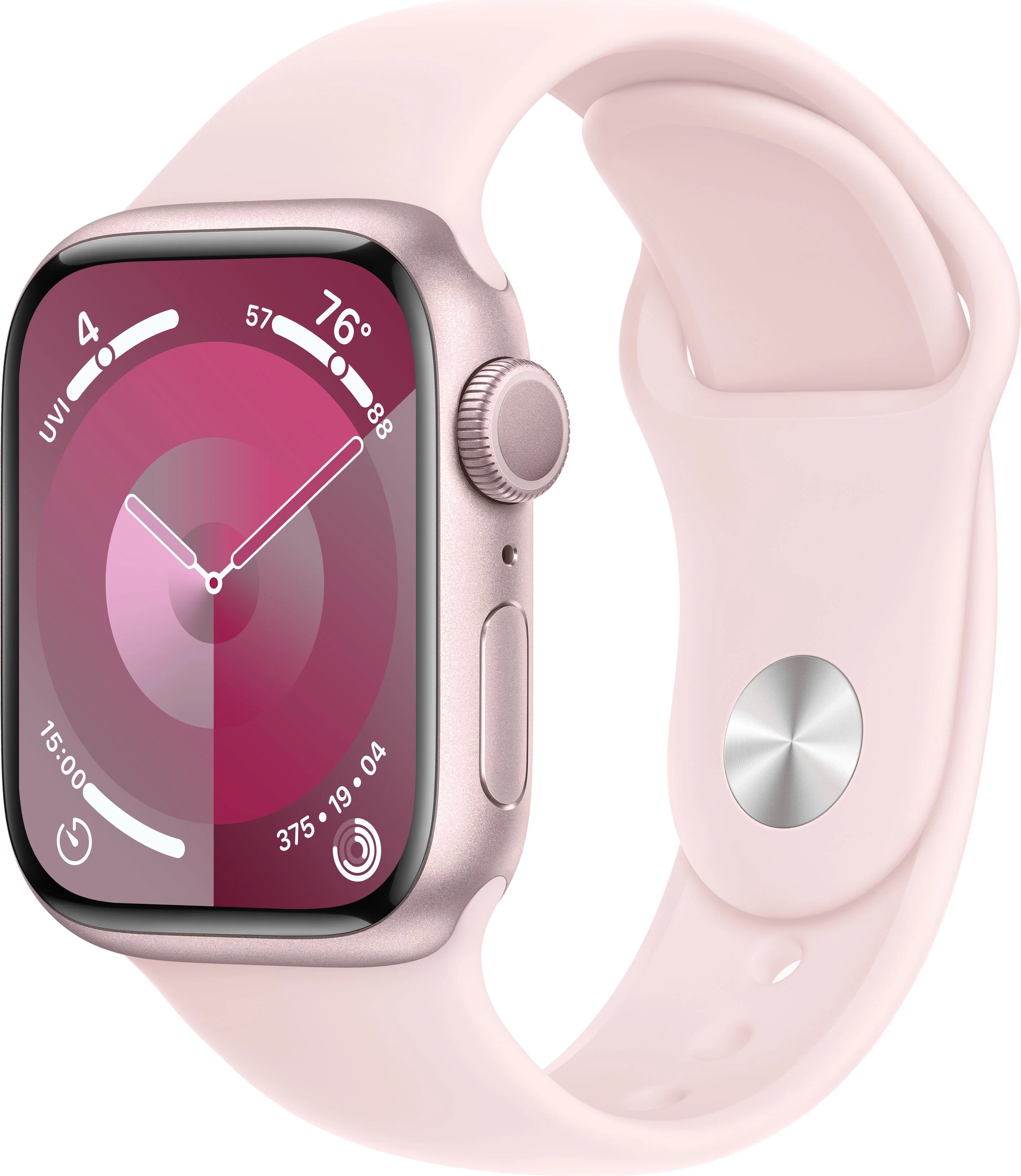 Смарт-часы Apple Watch Series 9 45 мм розовый S, M спортивный ремешок
