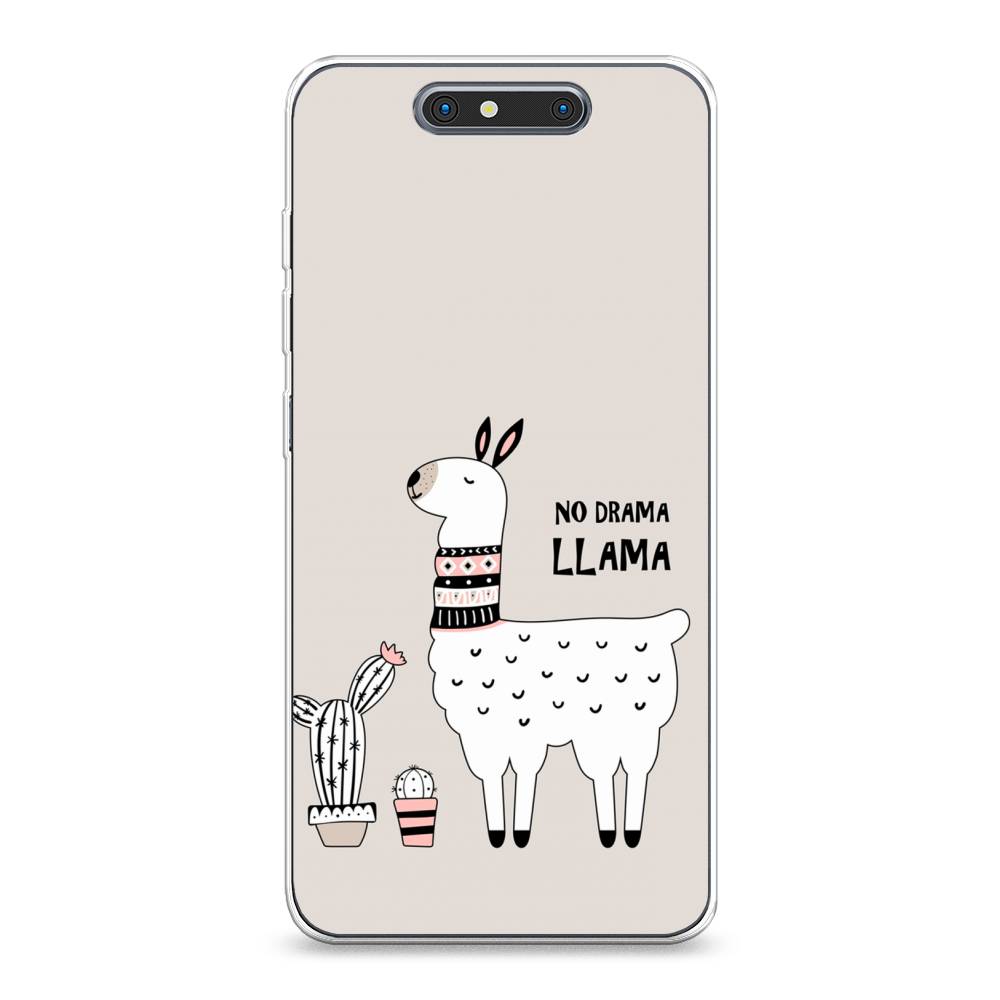 

Чехол Awog на ZTE Blade V8 / ЗТЕ Блэйд V8 "No drama LLama", Разноцветный, 131250-2