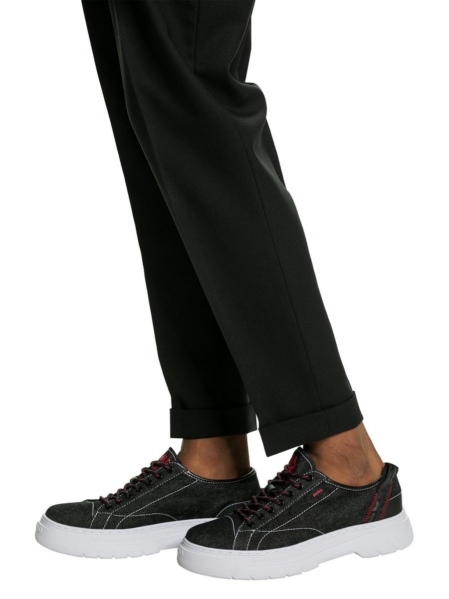 

Кеды мужские HUGO BOSS 001384435 черные 44 EU, Черный, 001384435