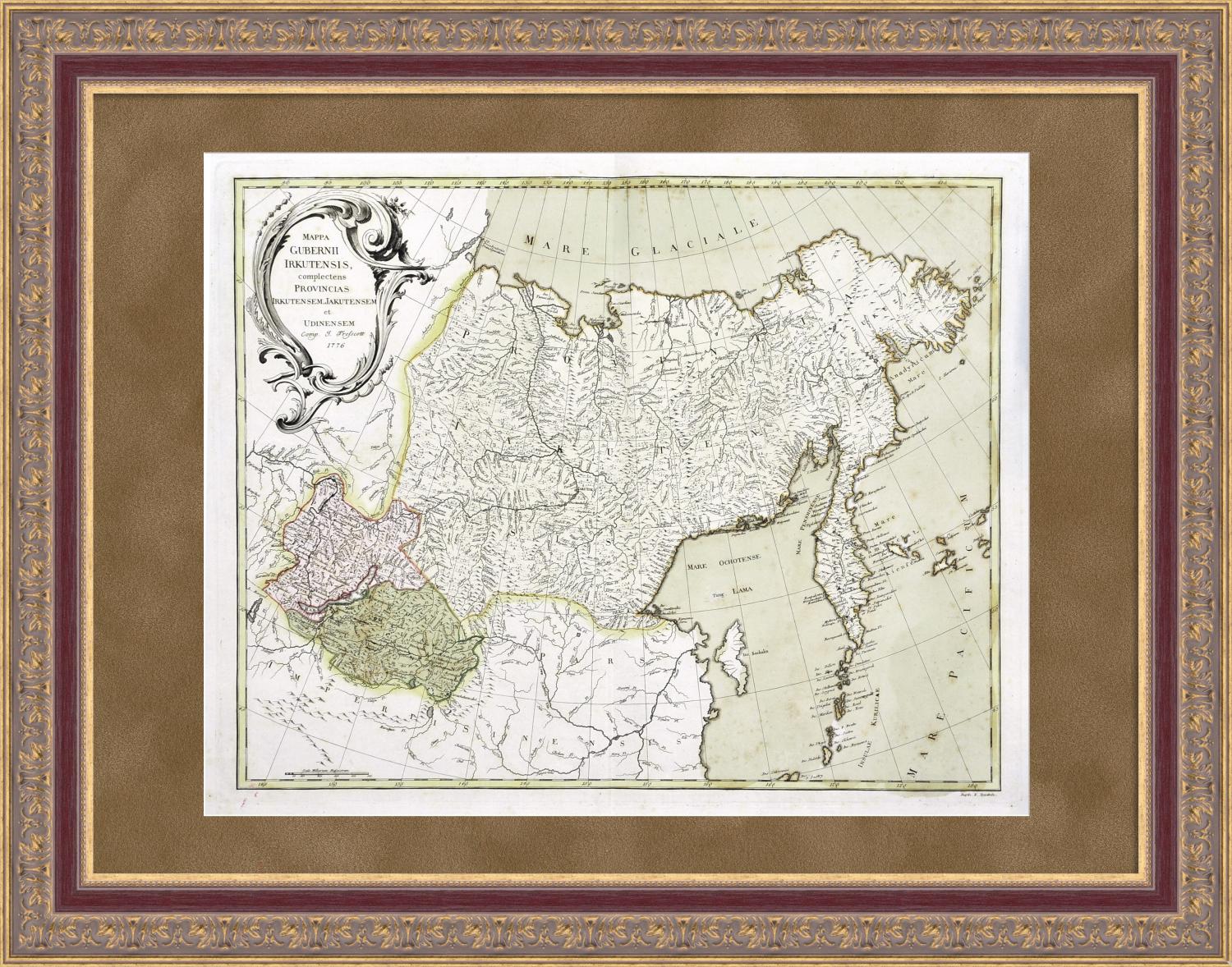 

Сибирь в Российской империи 1776 года Редчайшая старинная карта, Предмет,36764