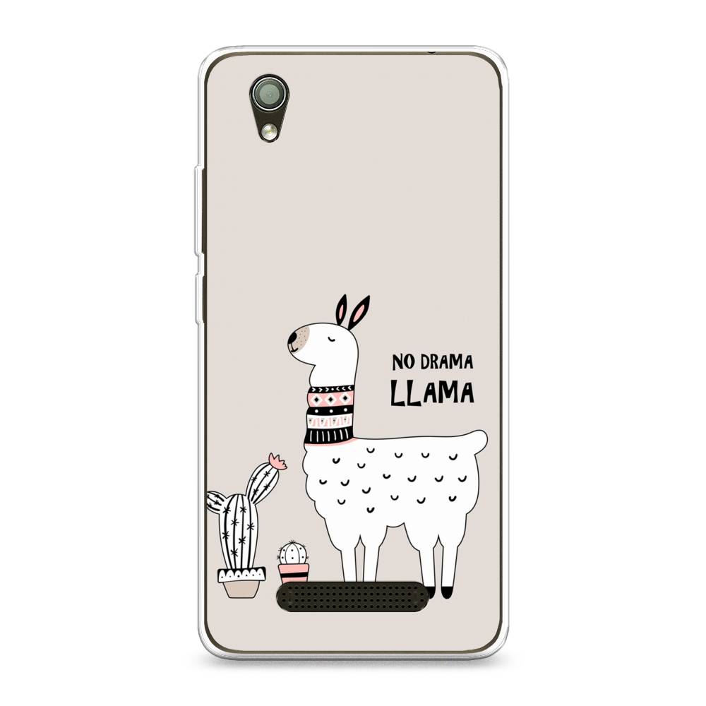 

Чехол Awog на ZTE Blade X3 / ЗТЕ Блэйд X3 "No drama LLama", Разноцветный, 130650-2