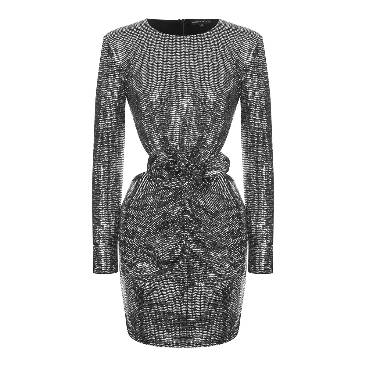 

Платье женское MARINA BUDNIK 52446 серебристое M, Серебристый, 52446