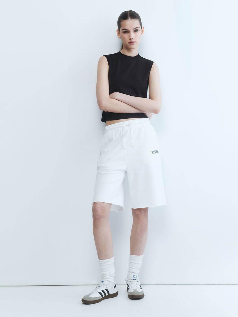 

Повседневные Трикотажные шорты женские Befree 2422111002 бежевые M, Бежевый, 2422111002