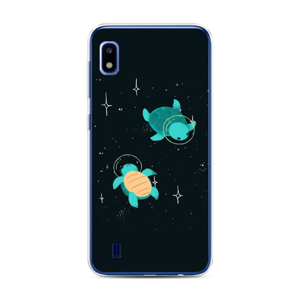 

Чехол Awog на Samsung Galaxy A10 "Черепашки космонавты", Разноцветный, 27950-4