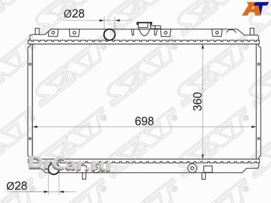 

SAT Радиатор NISSAN ALMERA N16 00-06/PRIMERA 02-, NS0001161