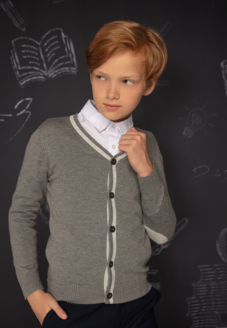 

Кардиган детский Daniele patrici AW19SC23 серый р.152, AW19SC23