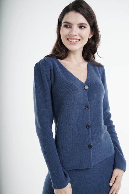 

Кардиган женский MIRSTORES 28817254 синий 42-44 RU, 28817254