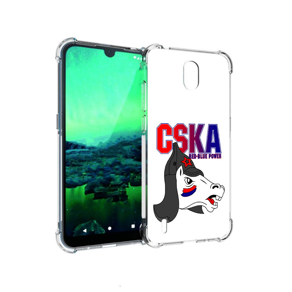 

Чехол MyPads Tocco для Nokia 1.3 ФК ЦСК лошадка россия (PT227048.104.179), Прозрачный, Tocco