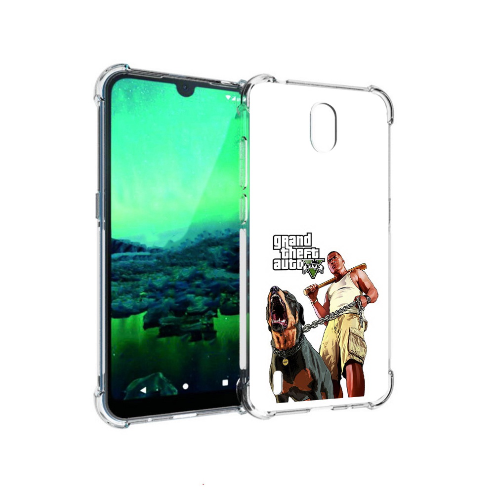 

Чехол MyPads Tocco для Nokia 1.3 GTA грозная собака (PT227048.104.18), Прозрачный, Tocco