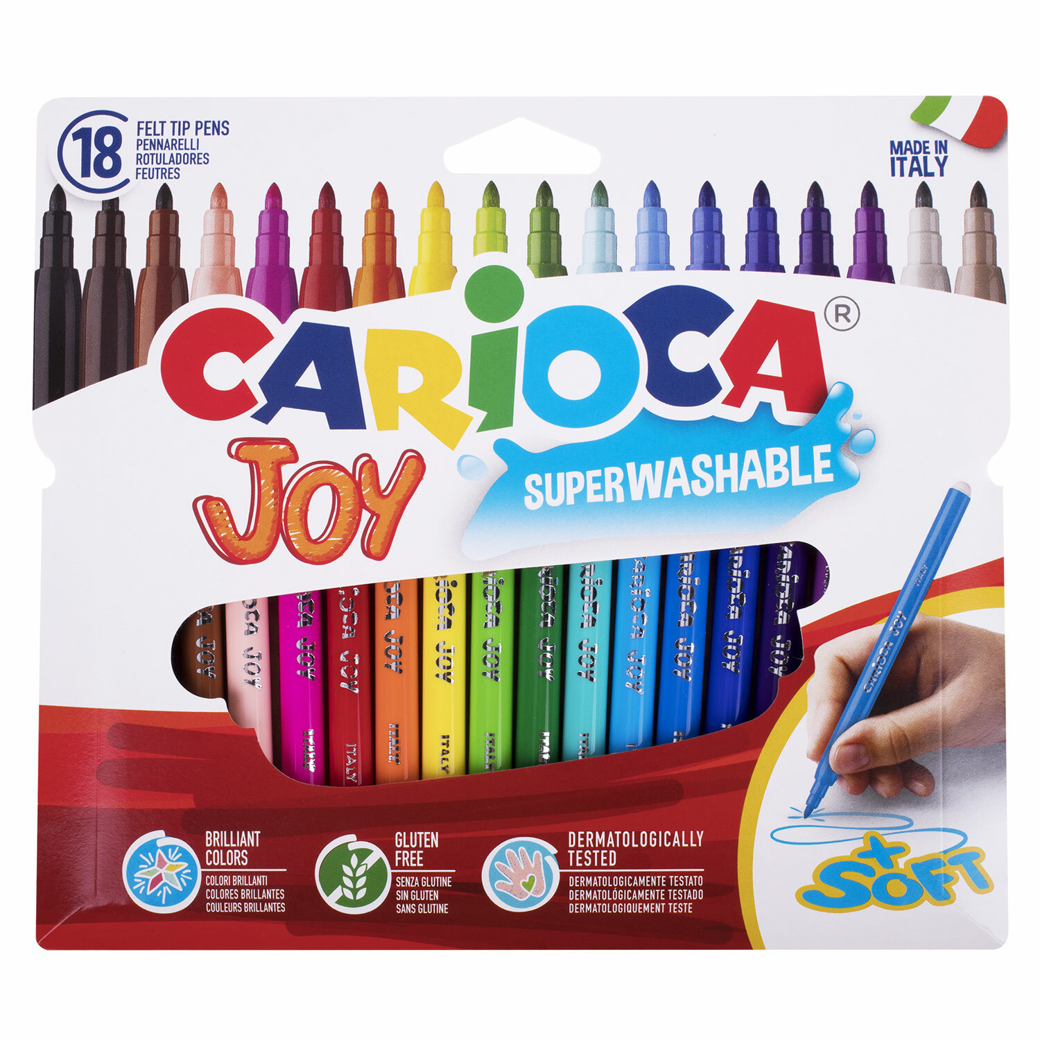 Фломастеры Carioca Joy 18 цветов 1021₽