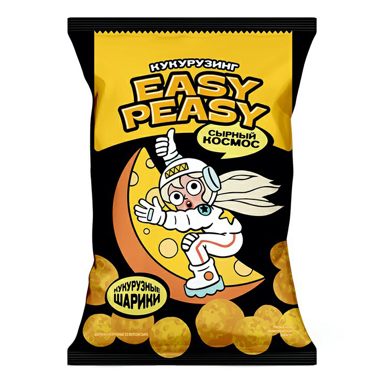 Чипсы кукурузные Easy Peasy сыр 50 г