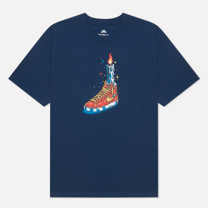 

Футболка мужская Nike SB DM6492 синяя M, DM6492