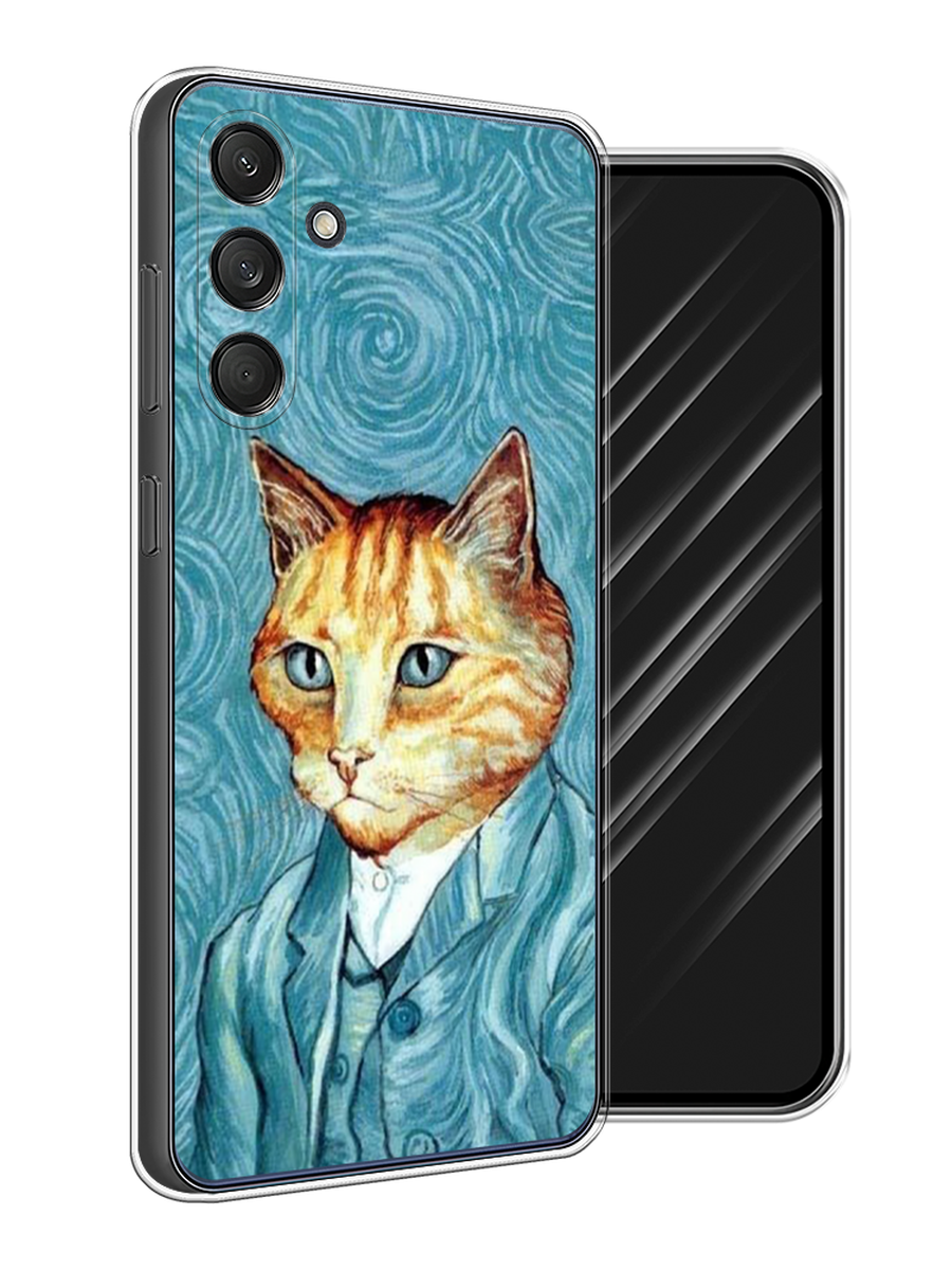 

Чехол Awog на Samsung Galaxy M55 "Кот Ван Гог", Голубой;коричневый, 2109650-1