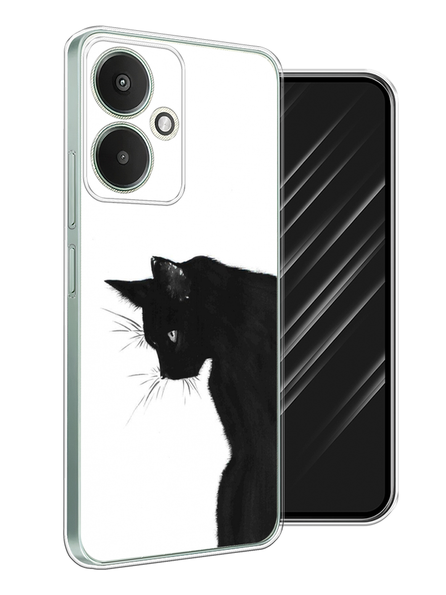 

Чехол Awog на Xiaomi Redmi 13C 5G/Redmi 13R 5G, Poco M6 5G "Black cat", Черный;белый, 321350-1