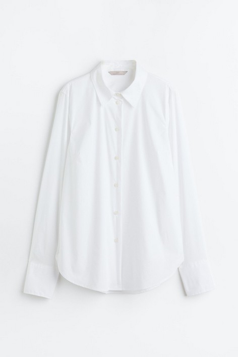 

Рубашка женская H&M 093227800 белая M (доставка из-за рубежа), Белый, 093227800