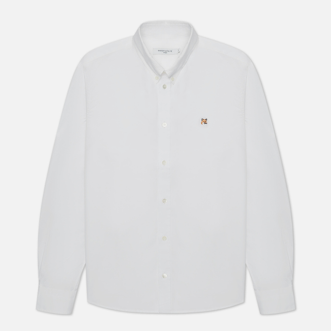

Рубашка мужская Maison Kitsune HM00435WC0025 белая 40, HM00435WC0025