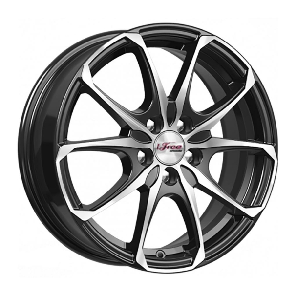 

Диски R16 4x100 6J ET35 D67,1 iFree Такеши (КС877-09) Блэк Джек, Черный;хромированный