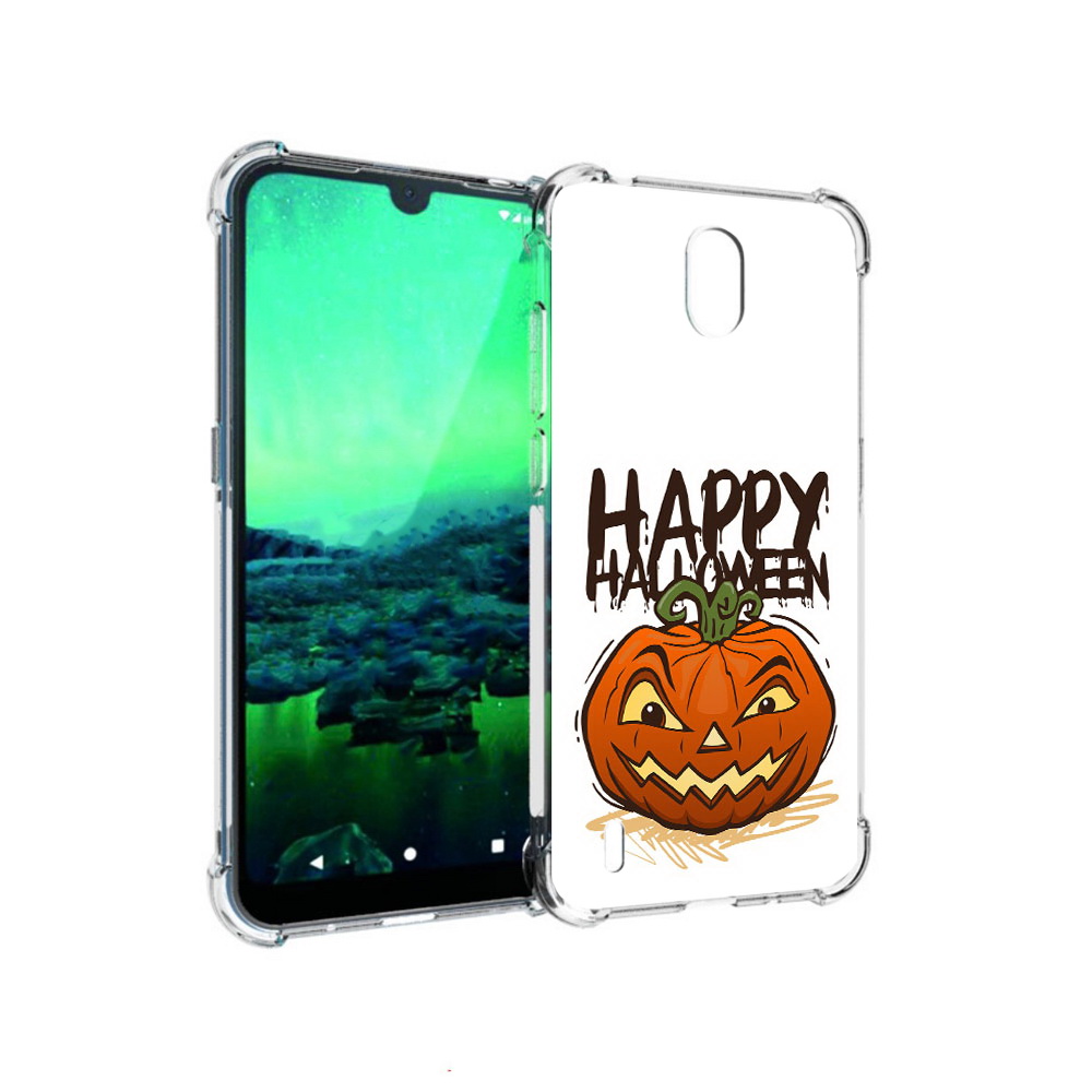 

Чехол MyPads Tocco для Nokia 1.3 Хэллоуин счастливый (PT227048.104.195), Прозрачный, Tocco