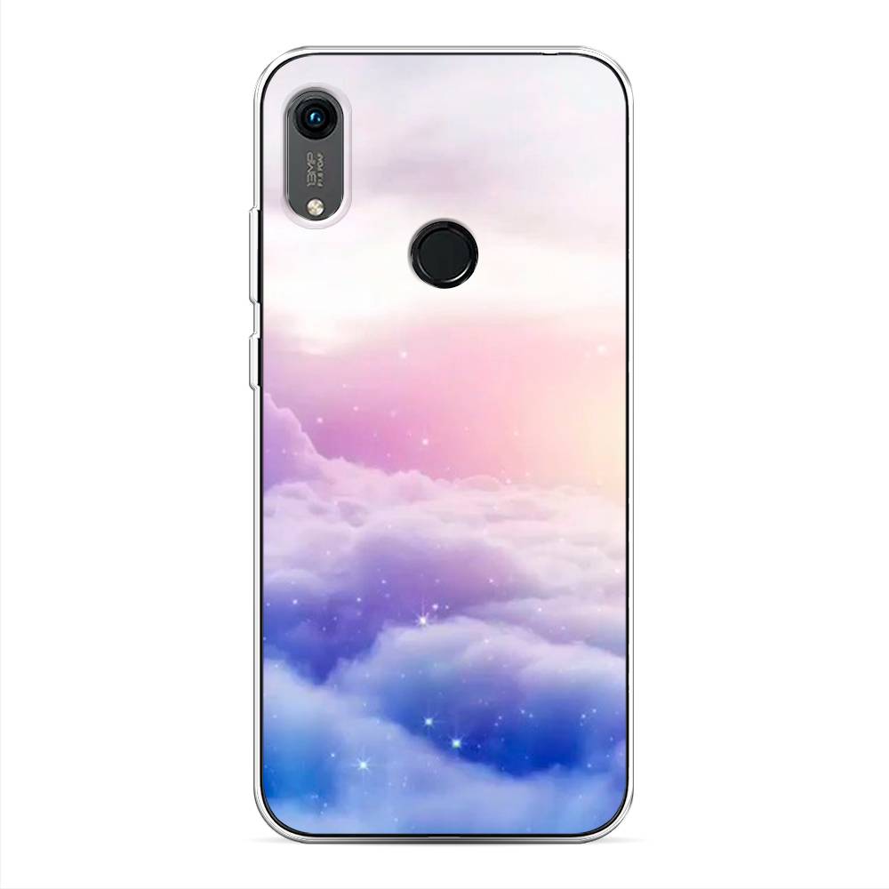 

Чехол на Huawei Y6 2019 "Небеса", Голубой;белый;розовый, 611550-2