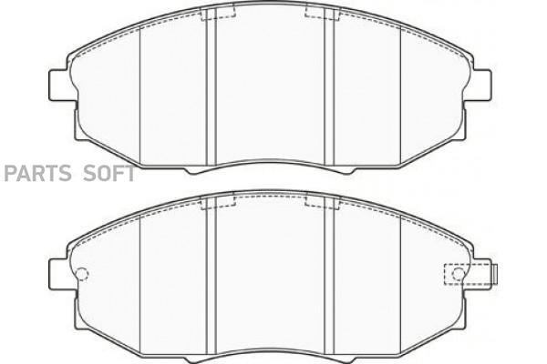 SB NAGAMOCHI BP10380 Колодки тормозные дисковые передние к-т CHEVROLET EPICA 2.0 2006 - по