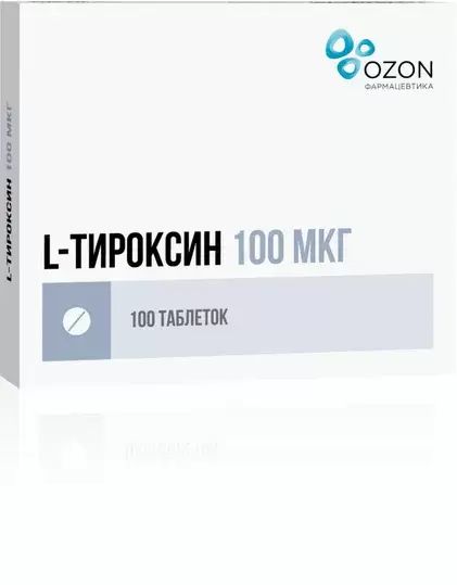 

Л-тироксин 100 таблетки 100мкг 100 шт.