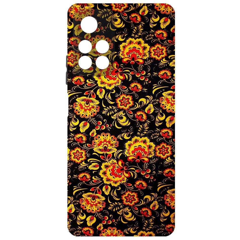 

Чехол-накладка Krutoff Soft Case Хохлома для Poco M4 Pro 5G, Черный