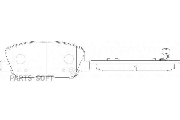 

Колодки тормозные дисковые передние к-т HYUNDAI i30 1.6 2012 - по нас SB NAGAMOCHI BP11001