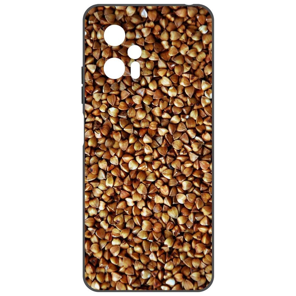 

Чехол-накладка Krutoff Soft Case Гречка для Poco X4 GT, Черный