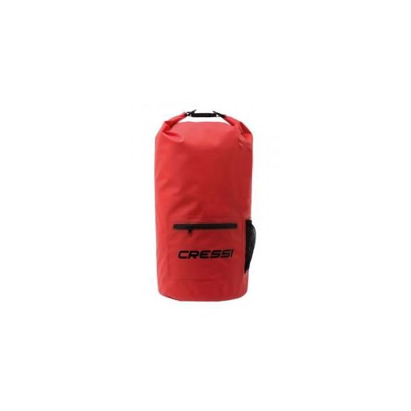 Герморюкзак CRESSI с карманом на молнии Premium BACK PACK, черный красный, 20 литров, Cres