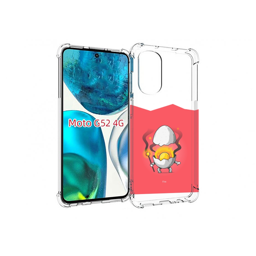 

Чехол MyPads горелое яйцо для Motorola Moto G82 / Moto G52, Прозрачный, Tocco