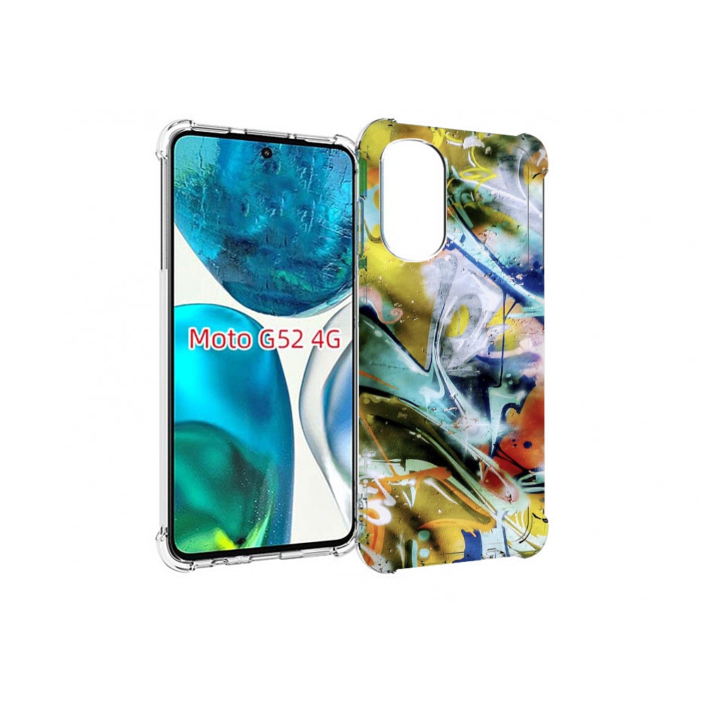 

Чехол MyPads граффити-хаос для Motorola Moto G82 / Moto G52, Прозрачный, Tocco