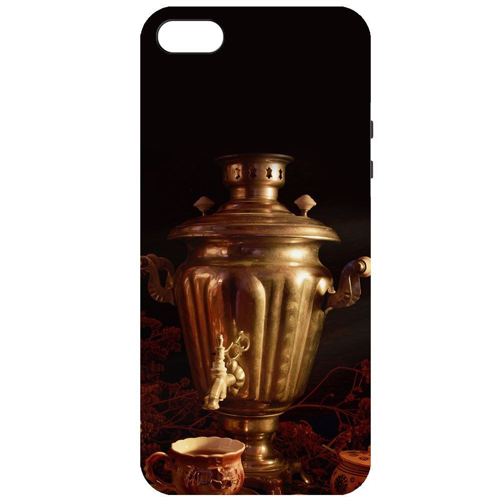 

Чехол-накладка Krutoff Soft Case Самовар для iPhone 5/5s