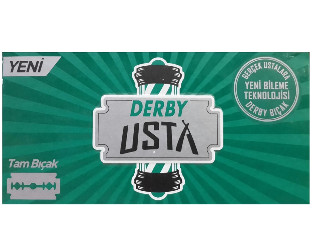 

Сменные двойные лезвия для Т-образных станков Derby USTA Double Edge Blades 100 шт