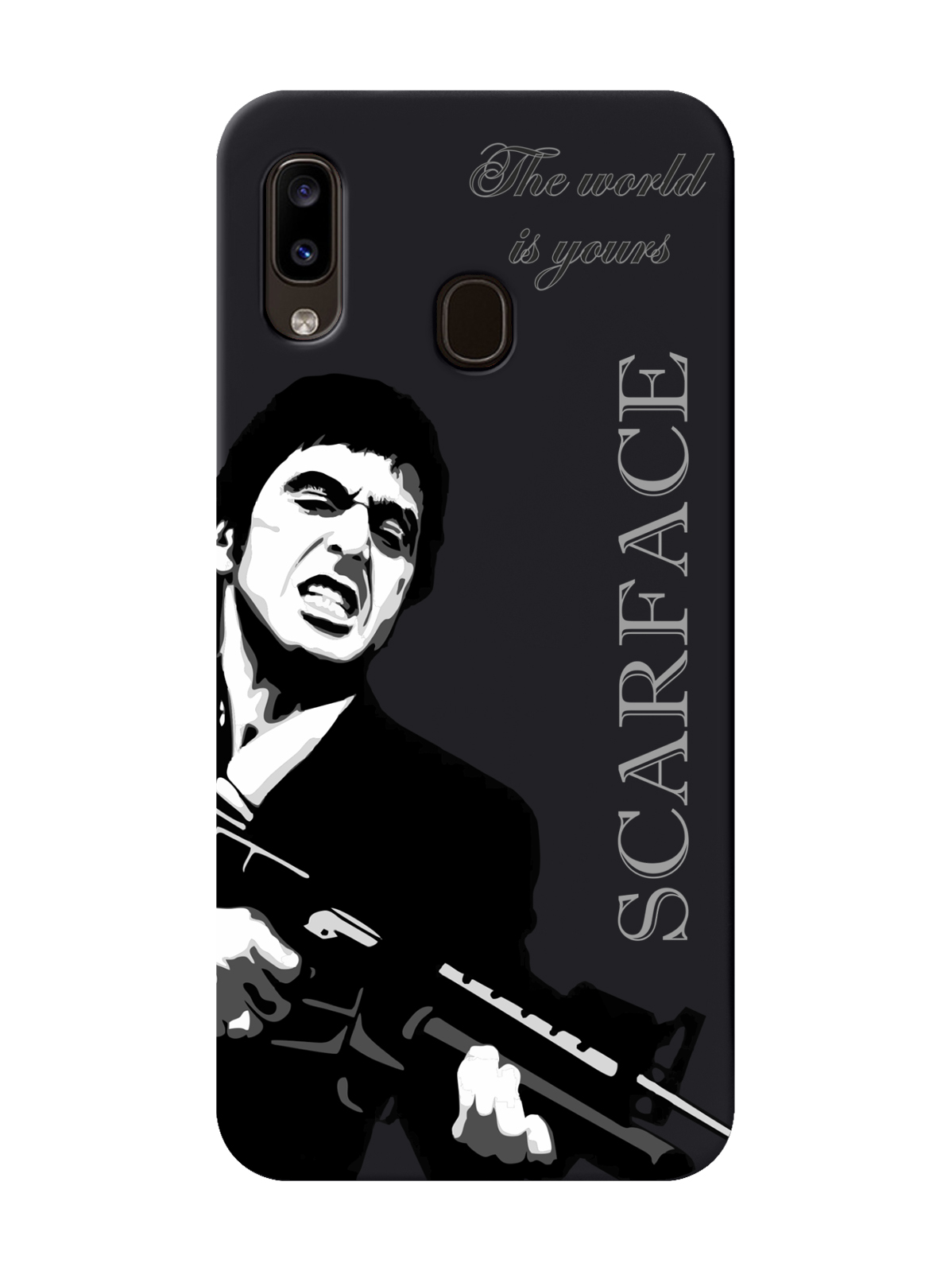 фото Чехол musthavecase для samsung galaxy a30 scarface tony montana лицо со шрамом черный