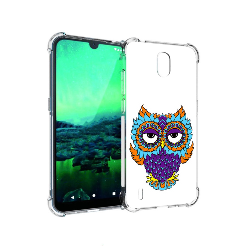 

Чехол MyPads Tocco для Nokia 1.3 Цветная сова (PT227048.104.198), Прозрачный, Tocco