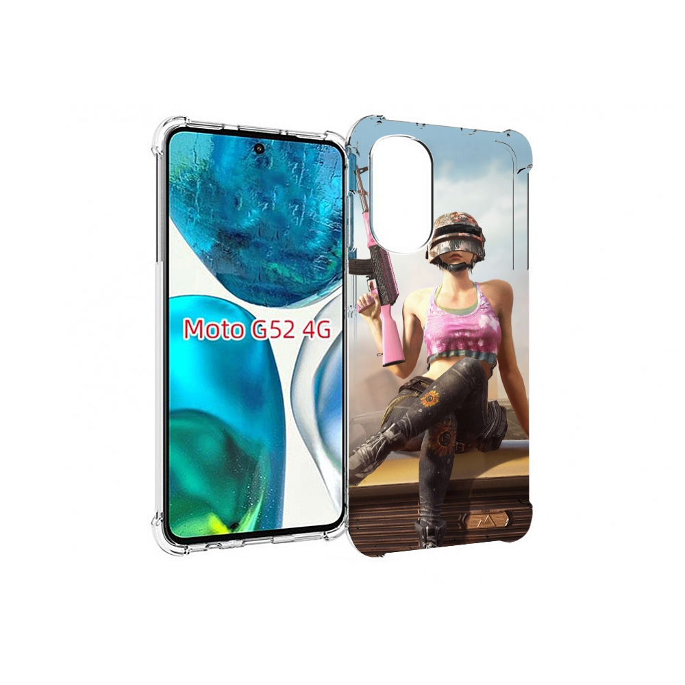 

Чехол MyPads девушка из PUBG для Motorola Moto G82 / Moto G52, Прозрачный, Tocco
