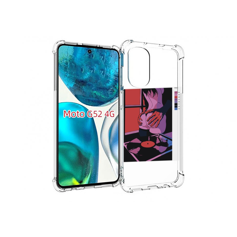 

Чехол MyPads девушка красивая сзади женский для Motorola Moto G82 / Moto G52, Прозрачный, Tocco