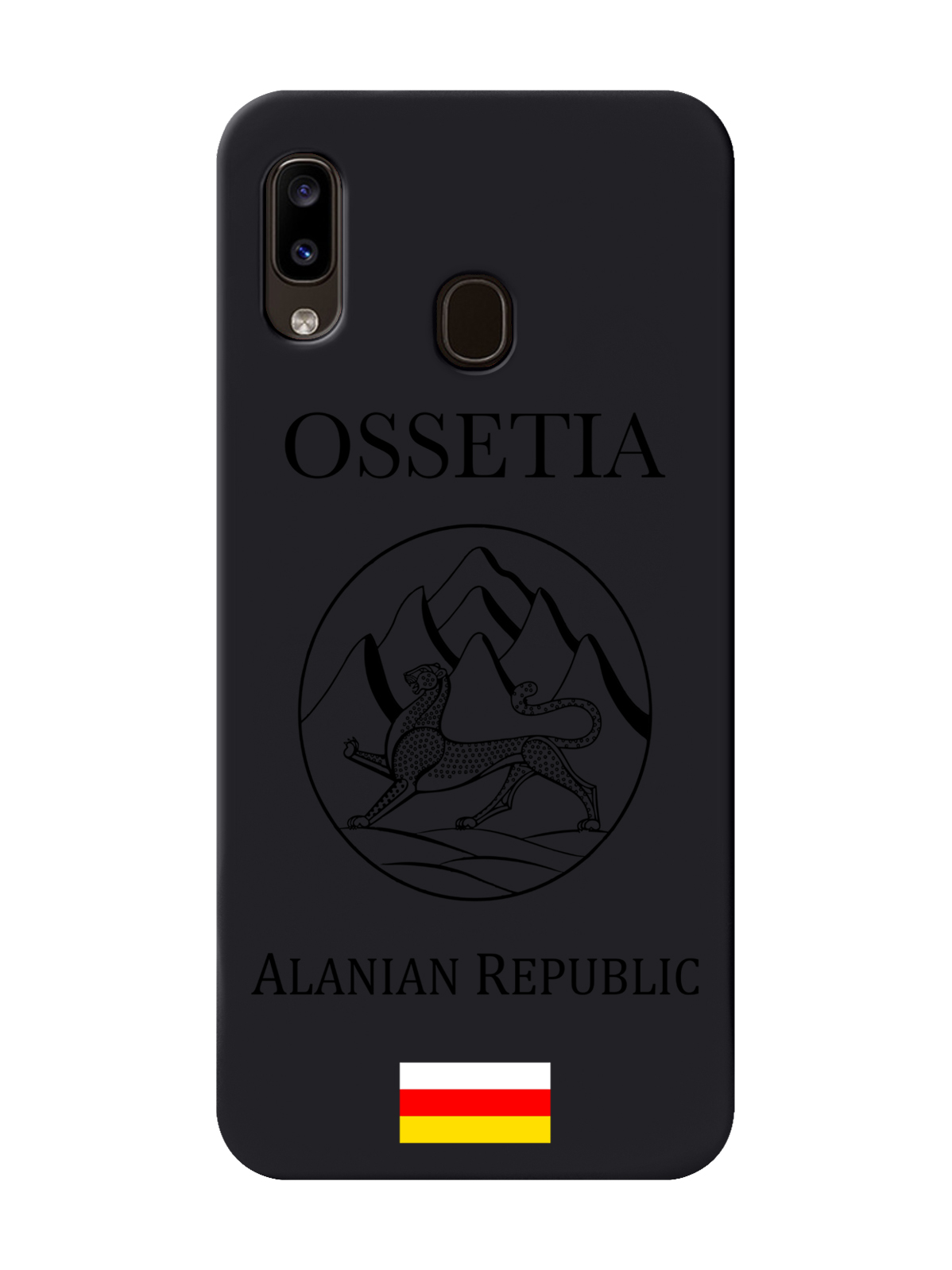 

Чехол MustHaveCase для Samsung Galaxy A30 Черный лаковый Герб Северной Осетии черный
