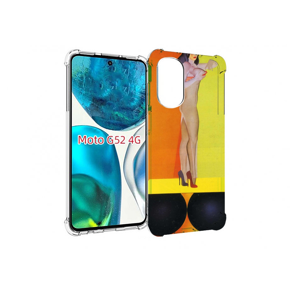 

Чехол MyPads девушка на шарах женский для Motorola Moto G82 / Moto G52, Прозрачный, Tocco