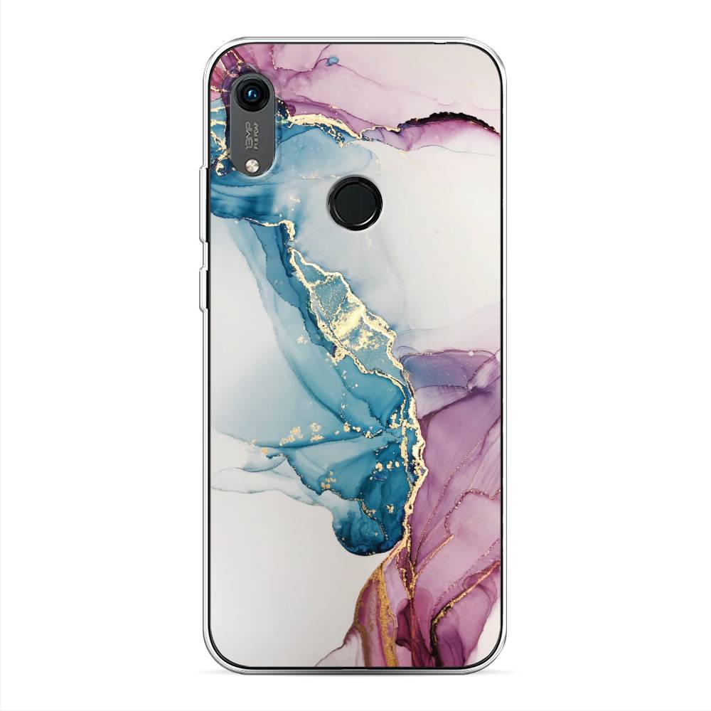 

Чехол на Huawei Y6 2019 "Розовые разводы рисунок", 611550-3