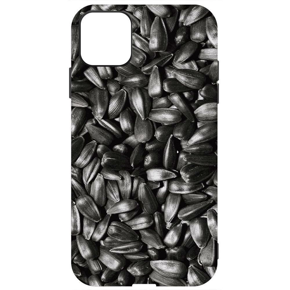 

Чехол-накладка Krutoff Soft Case Семечки для iPhone 11, Черный