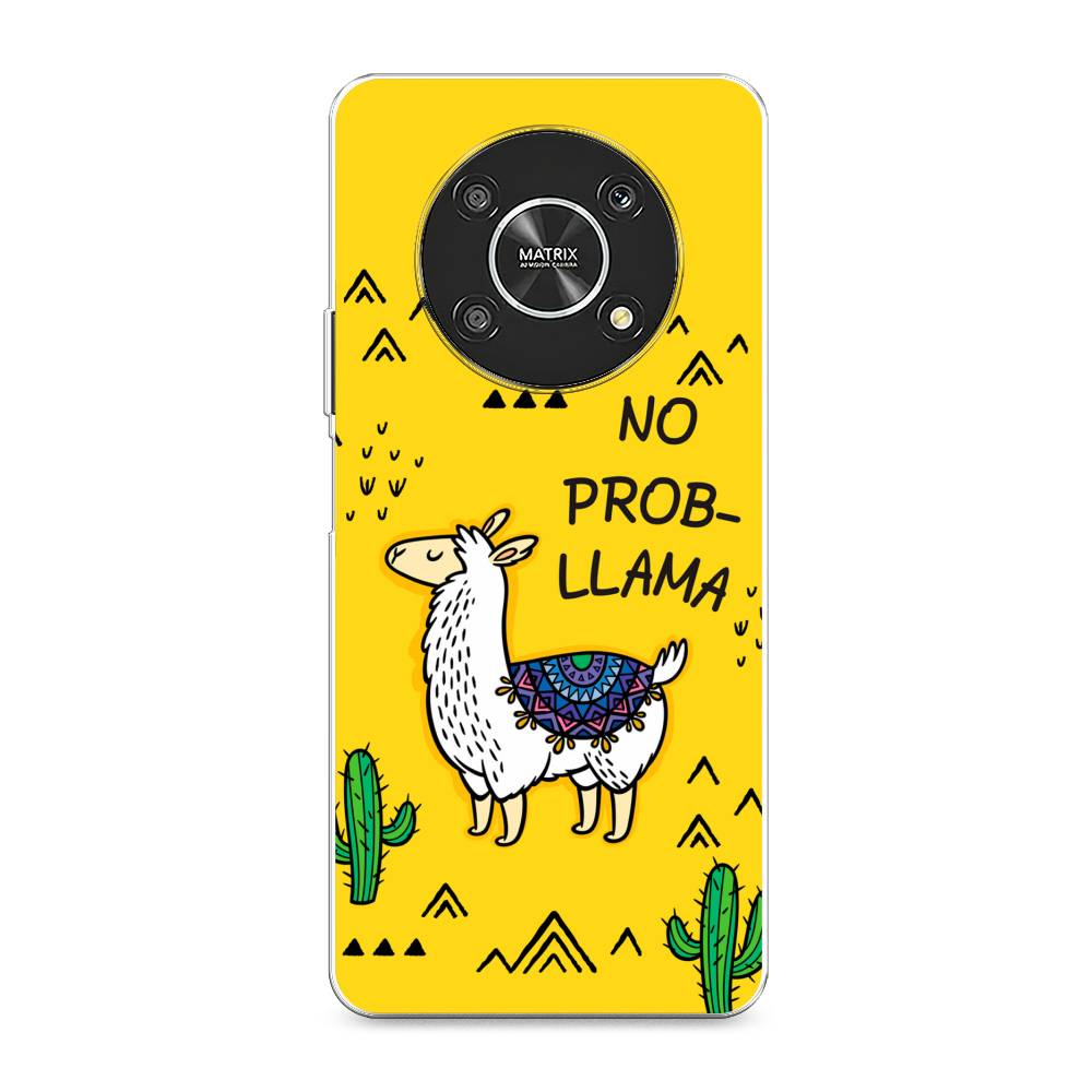 

Чехол Awog на Honor X9 4G/Magic4 Lite 4G "No probLLama", Разноцветный, 6108650-2