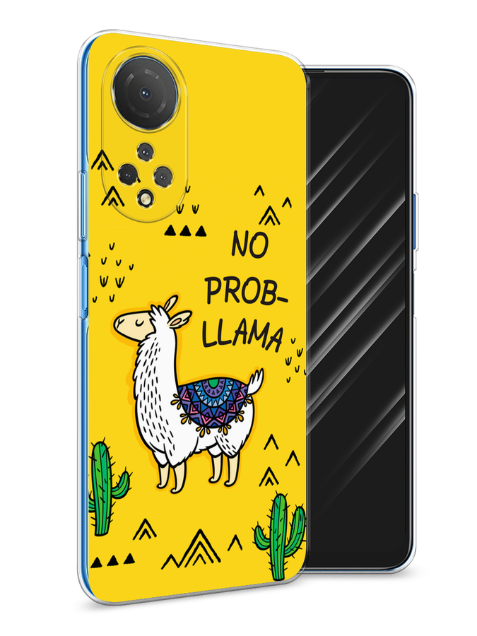 

Чехол Awog на Honor X7 2022 "No probLLama", Разноцветный, 6108850-2