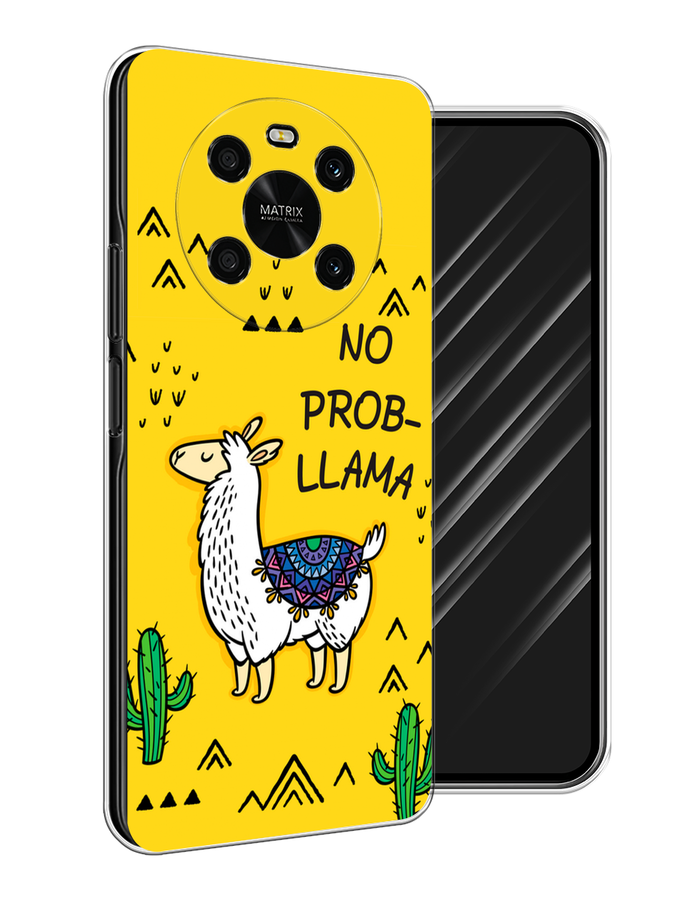 

Чехол Awog на Honor X9 4G/Magic4 Lite 4G "No probLLama", Разноцветный, 6108150-2
