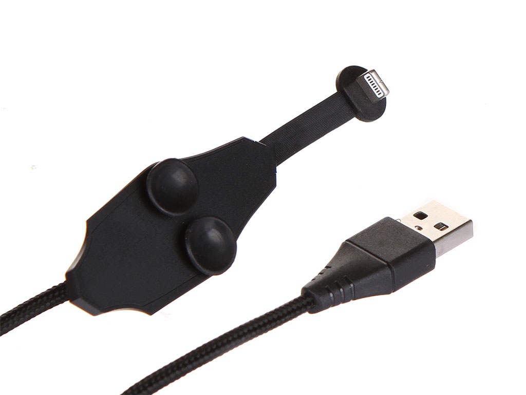 

Аксессуар Baseus Colorful Suction Mobile Game Data Cable USB-Lightning 2.4A 1.2m Black, Colorful Suction Mobile Game Data Cable