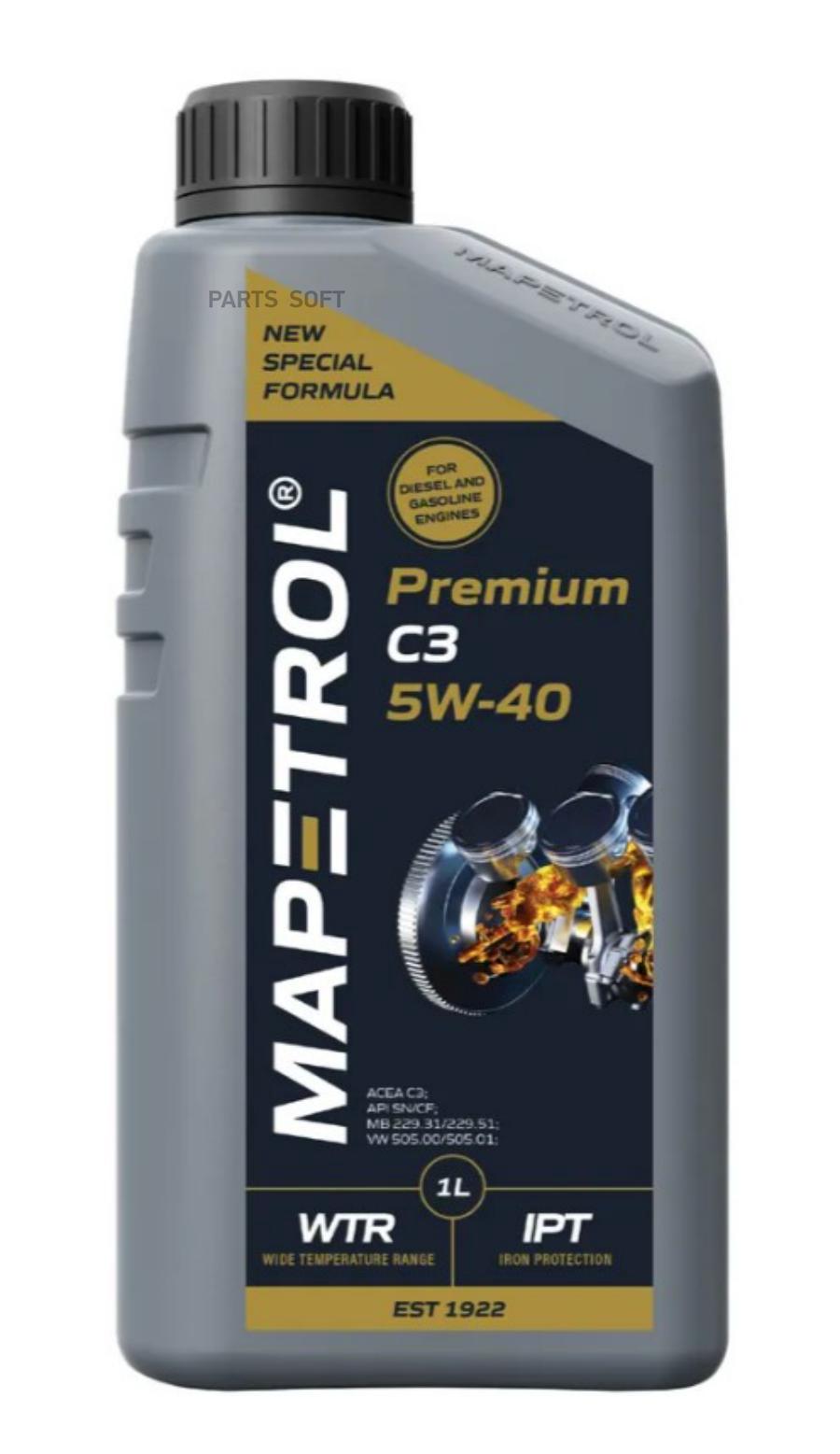 Моторное масло MAPETROL PREMIUM C3 5W40 1л