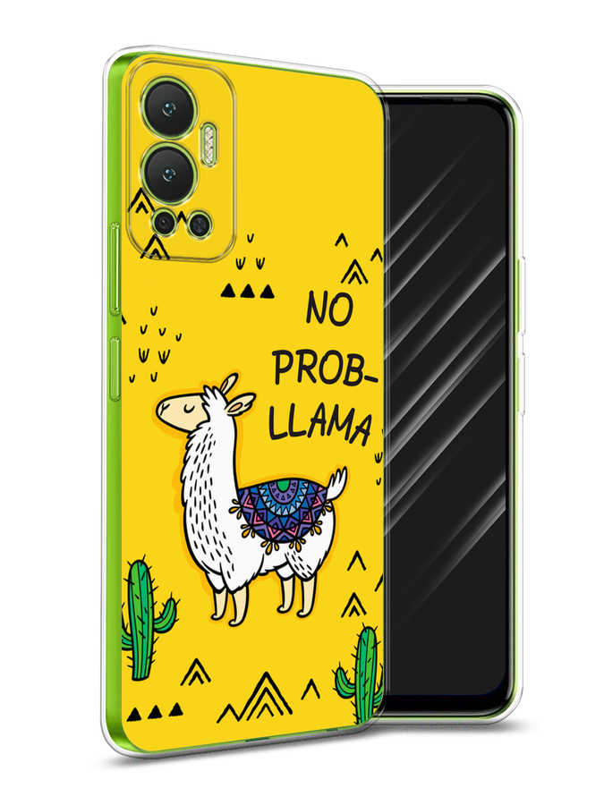 

Чехол Awog на Infinix Hot 12 "No probLLama", Разноцветный, 3101350-2